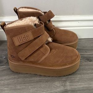 Chestnut platform Uggs